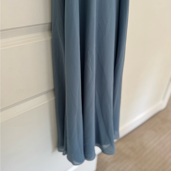 NEW Lulus women’s Mythical Kind of Love Slate Blue Maxi sleeveless Dress SMALL - Picture 4 of 12